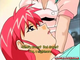 Redhead hentai chained and hard assfucked