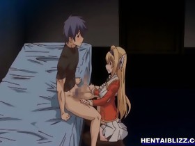 Anime gets squeezed her bigboobs and hard shoved