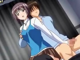 Manga teenie in skirt sucking