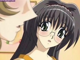 Lovely anime lesbians rubbing