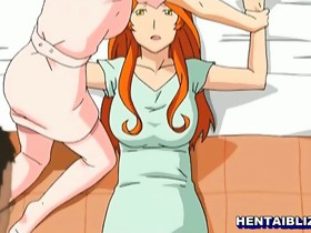 Japanese anime gets massage in her anal and..