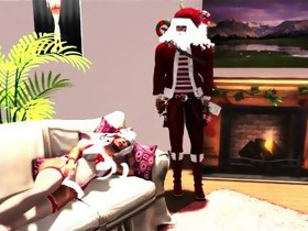 Second Life - Santa Picks Up a Stripper!