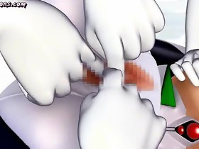 Animated rubbing transsexual pecker