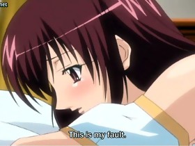 Tempting manga licking jock on her knees