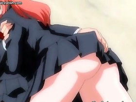 Redhead anime tgirl cumming
