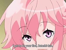 Pink haired anime doing oral in sixtynine