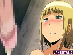 Blonde manga beauty acquires screwed from behind..