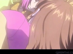 Anime girl taking hardcore pounding and crempie