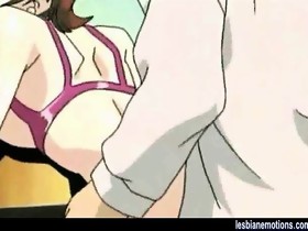Breasty manga sweetheart gets anal fuck and toyed