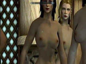 Skyrim special edition. Naked girls compilation 2