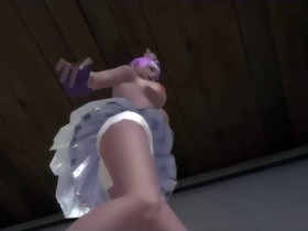 3d aion sexy naked dance