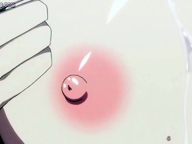 Giant meloned manga slut gets jizzed